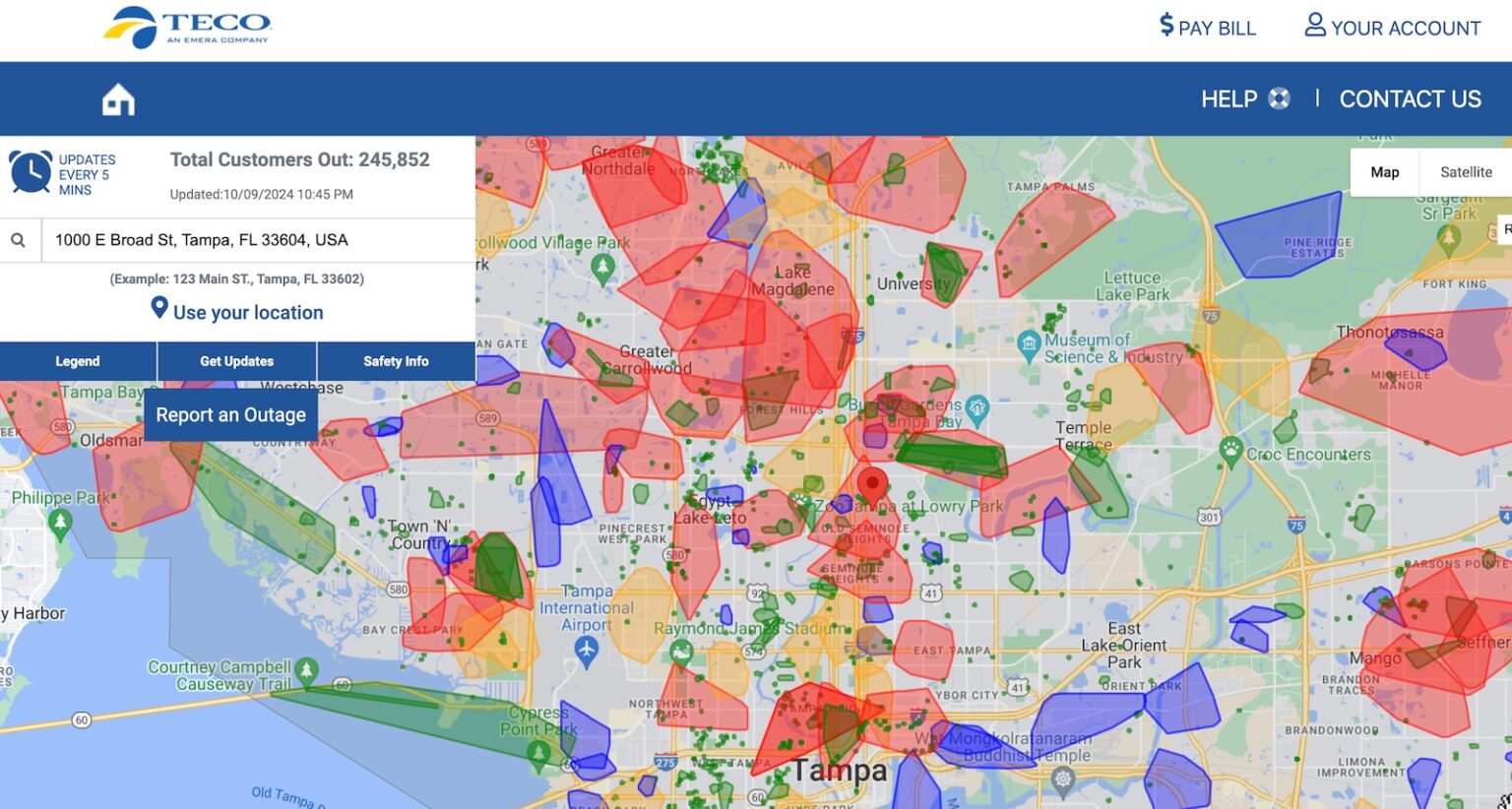 TECO Power Outage Today: Thousands Without Power as Tampa Electric Crews Respond to Widespread Electrical Grid Failures and Severe Weather Impacts Across Florida